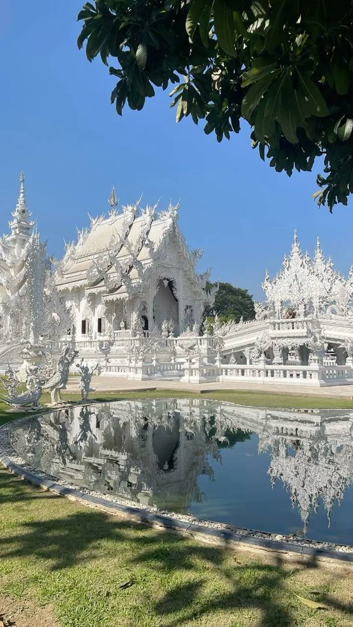 Templo blanco Wat Rong Khun en Chiang Rai