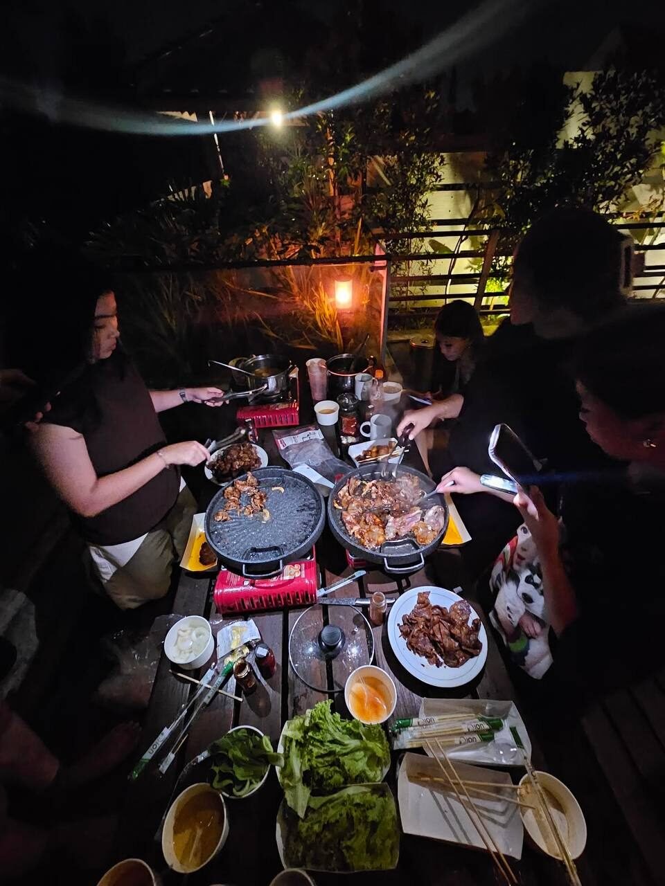 Barbacoa coreana en grupo